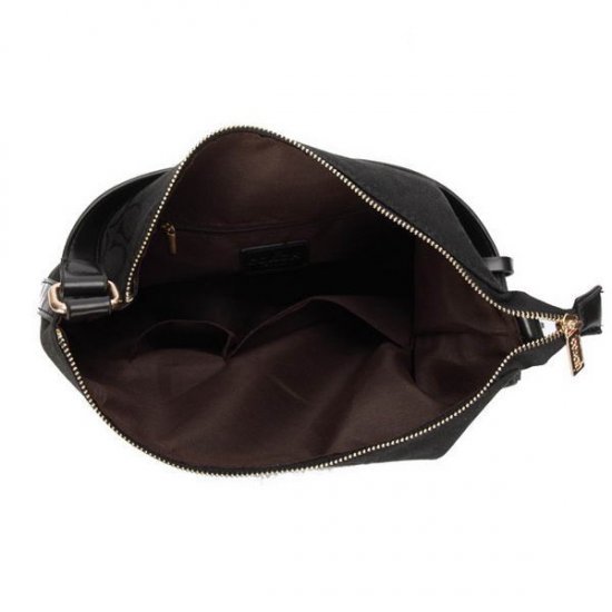 Coach Kristin In Signature Medium Black Shoulder Bags APL